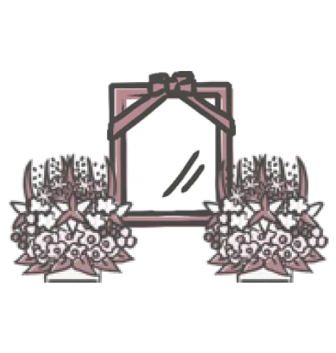 写真前生花祭壇