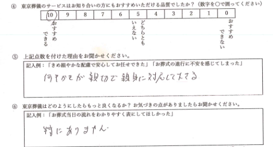 あんどう家様アンケート